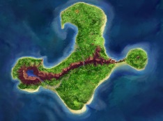 Monkey Island overview map