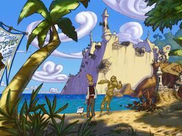 Chickens on the Plunder Island fort