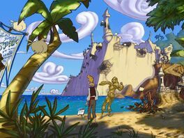 Chickens on the Plunder Island fort