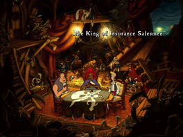 Guybrush plays Stan's Business Card
