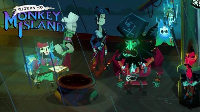 In-game footage of Return to Monkey Island